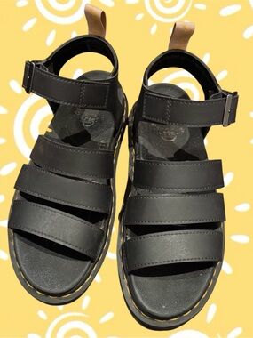 Black Platform Doc Martens Strappy Gladiator Sandals 💋🕷️